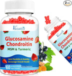 Glucosamine Chondroitin Gummies with MSM, Turmeric & Boswellia - Joint Support Supplement - Cartilage Support, Flexibility & Strength - 120 Gummies