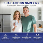 Liposomal NMN + NR Supplement - 60 Vegan Capsules to Support Cellular Health, Energy & NAD+ Levels - USA Made, Non-GMO, Gluten Free