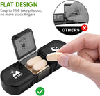 Pill Organizer 3 Times a Day, Fullicon Large Weekly Pill Case 7 Day, Daily Pill Box with 21 Compartments, Pill Dispenser Supplement Holder for Pills/Vitamin/Fish Oil - Multi-Colored