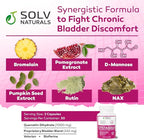 CYSTASOLV Bladder & Pelvic Discomfort Formula - Enjoy Less Urgency & Flares* with Daily IC/BPS UTI Support – Premium Bladder & Urinary Support for Women & Men - 60 Vegan Capsules