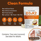 ELVERA Vitamin D3 K2 Magnesium Complex, Extra Strength D3 & K2 with Triple Magnesium Softgels, D3 K2 Vitamin 10000 IU Softgels(1)