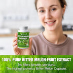 Bitter Melon Capsules| 150 Vegan Capsules| 150 Days Supply| 9,000mg per Serving| Bitter Melon Fruit 25:1 Extract| 100% Pure & Natural| Gluten-Free Supplement| Ultimate Concentrated