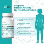 GLP-1 Support Probiotic Weight Loss Support Supplement - Women Men GLP1 Support with Berberine - Natural Keto Daily Oral Appetite Suppressant Hunger Control Metabolism Fat Burn Gut Health