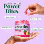 Creatine for Women, Creatine Monohydrate Gummies with Collagen, Vitamin D3 & Calcium for Muscles, Booty & Energy, Flavored Sugar Free Creatine Gummies Post & Pre Workout Supplements for Women, 120 Ct