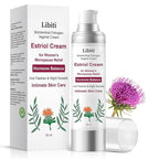 Estriol Cream for Women, Silky Peach Vaginal Estrogen Cream, Menopause Relief: Hormone Balance, Treat Night Sweats, Hot Flashes, and Care for Intimate Skin, 50g