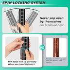 Aluminium Travel Pill Organizer,Weekly Metal Pill Case,Pill Holder, Moisture Proof Waterproof Daily Pill Box 7 Day, Large Pill Container to Hold Vitamins,Medication,Supplements【Black】