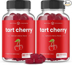 NutraChamps Tart Cherry Gummies - Tart Cherry Extract with Celery Seed - 60 Vegan Gummies (2-Pack)