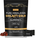 Grevol Himalayan Shilajit Gummies with Ashwagandha Fulvic Acid & 85+ Trace Minerals - No Added Sugar - Individually Wrapped - 120 Gummy