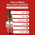BLUE VIBE Glyco Lean Drops, Glyco Lean Liquid Drop Supplement Maximum Strength Overall Health & Wellness Support, GlycoLean Daily Health Support Liquid Formula Supplement (1 Pack - 2oz / 60ml)
