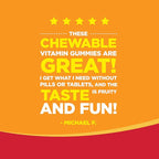 Chewable Vitamin D Gummies for Adults - Delicious Daily Vitamin D3 Gummies with D3 2000IU per Serving - Gluten and Gelatin Free Non-GMO Gummy for Adult Immunity Support - 60 Count
