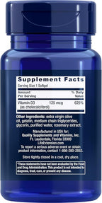 Life Extension Extend-Release Magnesium Prolonged Health Support & Vitamin D3 5000 IU 125 mcg Bone, Brain & Immune Health - 60 Capsules & 60 Softgels