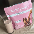 Flat Tummy Shakes - Chocolate, 20 Servings – Post GLP-1 Protein Supplement, High Protein, Zero Sugar, Keto-Friendly Meal Replacement with Clinically Studied Morosil®