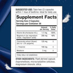 SleepXL Sleep Supplement Non-Habit-Forming Formula - Fall Asleep Faster & Sleep Longer - 5 key ingredients include Melatonin, L-Theanine, Chamomile, Magnesium & Vitamin B6 (60 Capsules, 30 Servings)