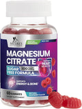 Magnesium Citrate Gummies - Sugar Free - High Absorption & Bioavailability Magnesium Gummy Supplement - Improved Vegan Formula - Supports Bones, Muscles, Calm, & Relaxation - Mag Citrate - 60 Gummies