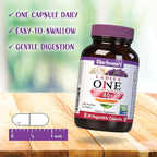 Bluebonnet Nutrition Ladies’ ONE 40+ Whole Food-Bed Multiple, Women Multivitamin for Women 40+, Soy-Free, Non-GMO, Gluten Free, 60 Vegetable Capsules, 60 Servings