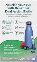 Benefiber Dual Action Biotic Plus Stress Relief, 18 Count Stick Packs