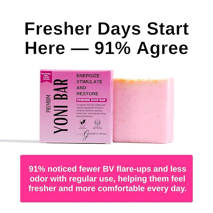 3 Bar Bundle - Premium Yoni – Natural Feminine Care Soap for pH Balance, Odor Control & Hydration | Organic Herbal Ingredients | Gentle Yet Effective for Daily Intimate Hygiene | Handmade & Vegan