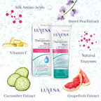 LUVENA Personal Wash - Intimate Wash for Women - Gentle Feminine Wash to Help Moisturize and Resist Odor - pH Balanced, Vitamin E, Paraben Free - Sweet Pea Scented 2pk- (6.76 oz)