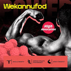 Wekannufod Creatine Monohydrate Gummies for Men & Women,5000MG Creatine Gummy Sugar Free. Boost Focus,Strength, and Endurance, Anti-Melting Formula, Vegan, Gluten-Free, Non-GMO,(Strawberry 90 ct)