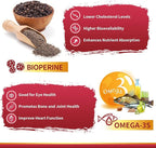ZEBORA CoQ10-400mg-Softgels with PQQ, BioPerine & Omega-3, Coenzyme Q10(Ubiquinone) Supplement for High-Absorption, Powerful-Antioxidant, Support Heart & Energy-Production, 120 Servings