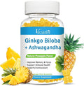 240MG Ginkgo Biloba Gummies | 60 Gummies | Improve Mood and Focus, Brain Health| Pineapple Flavor | Vegan, Non-GMO, Gluten Free Supplement