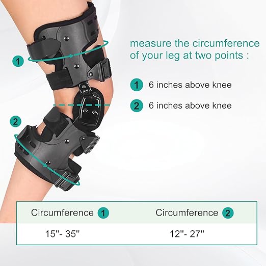OA Unloader Knee Brace, Support for Arthritis Pain, Osteoarthritis, Cartilage Defect Repair, Avascular Necrosis, Bone on Bone Knee Joint Pain and Degeneration Medial Inside (Right Leg)