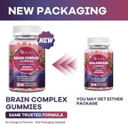 Migcopat Brain Supplements for Memory & Focus – Nootropic Gummies w/Bacopa, Lion’s Mane, Ginkgo & 10-in-1 Mushroom Complex, Mental Clarity & Cognitive Support, Caffeine-Free Strawberry Flavor 60 Cts