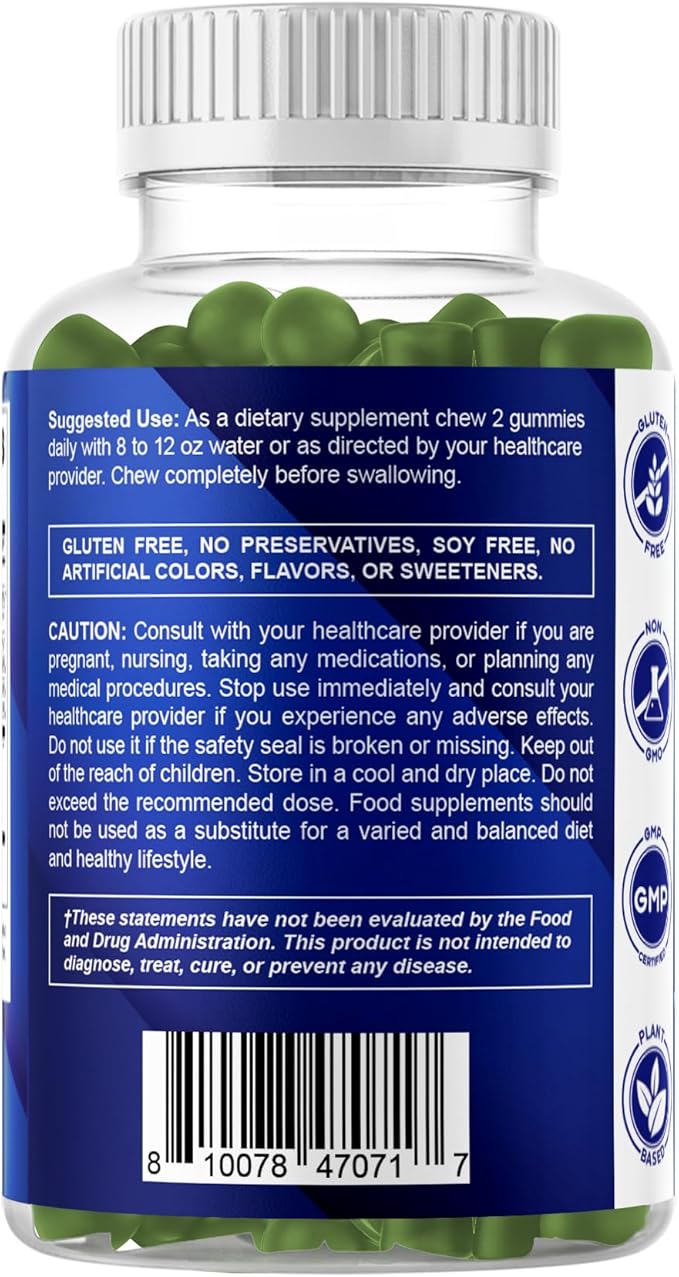 Vitamatic Ashwagandha 30:1 Extract 50 mg per Serving – Concentrated Ashwagandha Root Extract with Withanolides – Vegan Herbal Supplement – Non-GMO, Gluten Free – 60 Gummies