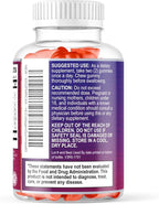 Collagen Peptides Gummies - 2500 mcg D-Biotin Per Serving - Hydrolyzed Protein Type I & III Multi Collagen Supplement with Vitamin C & Zinc - Support for Hair, Skin, Nails, Berry Flavor - 60 Gummies