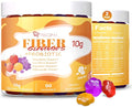 Migcopat 10G Fiber Gummies for Adults - Support Digestive Health - Fiber Supplement with 30 Billion CFU Probiotics Blend, ACV, Vitamin C, Inulin - No Sugar Added - Fruit Flavored - 180 Count