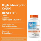 Doctor's BEST High Absorption CoQ10, Heart & Energy Support, USP Verified, Naturally Fermented CoQ10, Non-GMO, Gluten Free, Soy Free, Vegan 60 Veggie Caps