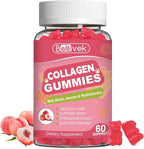 Collagen Gummies for Women & Men - Hydrolyzed Collagen Peptides Type I II III V X | 60 Cts with Biotin, Hyaluronic Acid & Vitamins C D B12 A E | Boost Skin Hair Nails, Bone, Digestive & Immune Health