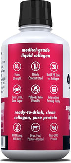 HEALTH DIRECT AminoSculpt Sugar-Free Collagen Supplement - High Potency Medical-Grade Protein for Hair, Skin, Nails & Joints, Grass-Fed, Non-GMO, Liquid Collagen - Smooth Mango - 15 Fl Oz