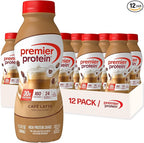 Premier Protein Shake, Café Latte, 30g Protein, No Added Sugar, 24 Vitamins & Minerals to Support Immune Health, 11.5 fl oz, 12 Pack (Packaging May Vary)