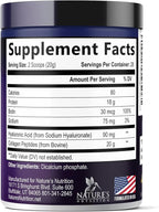 Collagen Peptides Powder - Hydrolyzed Type 1 & 3 Collagen Peptides 20g per Serving with Hyaluronic Acid & Biotin - Vital Nail, Skin & Joint Support - No Sugar, Unflavored, Bottled in USA - 28 Servings