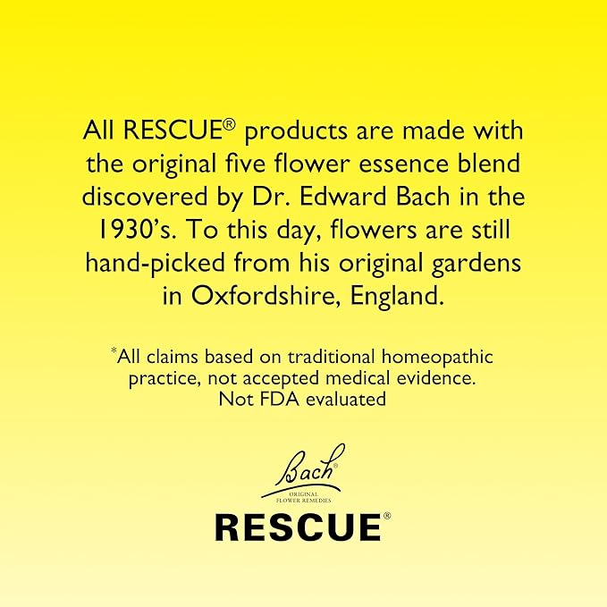 Bach RESCUE PASTILLES, Mixed Berry Flavor, Stress Relief Lozenges, Homeopathic, Flower Essences, 35 Count