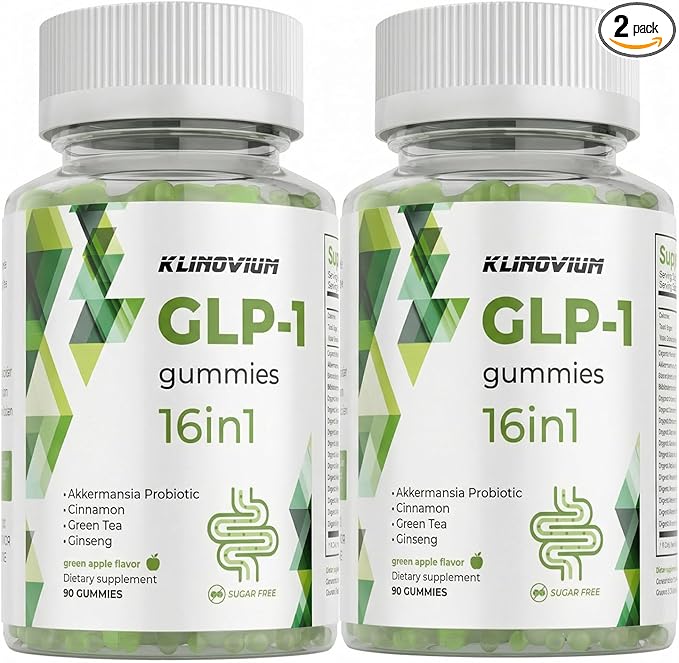 GLP1 Supplement | GLP Gummies Activates GLP-1 & AMPK with Akkermansia Probiotics, Berberine&More,Gut Health, Energy & Metabolism - 2 Pack, 180 Gummies