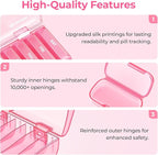 AUVON 7-Pack Large Weekly Pill Organizer with Dual Protection, Flexible Pill Box 7 Days for Purse, Pocket, Compact Pill Case for Travel, Pill Container for Vitamins, Fish Oils, Supplements