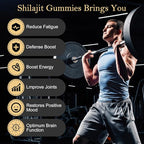Shilajit Gummies for Men & Women, Natural Himalayan Shilajit Gummies Rich in Ashwagandha, Gokshura with 85+ Minerals, Non-GMO, 100% Pure & Natural, Energy Support & Overall Health, 80 Gummies