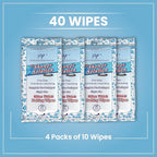 Shower Solutions - Adult Bathing Wipes, Extra Large and Extra Thick (40 wipes (4 Pack))