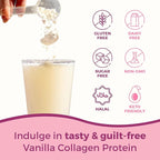 Collagen Peptides Protein Powder for Women – PCOS Supplement Formulated with Inositol, Ashwagandha & Turmeric, Supports Thicker Healthy Hair, Skin, Nail, Muscle & Weight Goals, Vanilla by VITA-PCOS