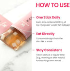 K-Nutra K-Collagen Soft Peach (15.9oz, 30 Sticks) - Holiday Gifts - Skin, Hair, Nail Health, Tasty Jelly, Fast Absorption. Low-Molecular Marine Collagen, Vitamin C
