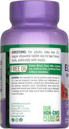 Nature's Truth Elderberry Immune Complex | 60 Chewable Tablets | Plus Vitamin C & Zinc | Mixed Berry | Vegan, Non-GMO, & Gluten Free Supplement