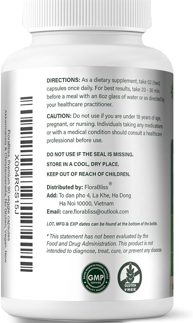 FloraBliss Rhodiola Rosea with Ashwagandha KSM-66, L-Theanine, Holy Basil & Black Pepper - 90 High Potency Vegan Capsules - 45-Day Supply