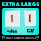 DUDE Wipes Mint Chill Flushable Wipes - Extra-Large Adult Wet Wipes - 1 Pack (48 Count), Travel Pack - Infused with Tea Tree Oil, Vitamin E, and Aloe - Septic and Sewer Safe