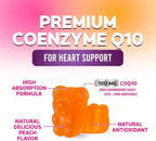 CoQ10 Gummies - Coenzyme Q10 100mg Per Serving - 3X Strength, High Absorption, Antioxidant Supplements for Heart Health Support & Energy Production, Ultra Coq 10 Vitamins Supplement - 120 Gummies