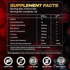 kukaly Creatine Monohydrate Gummies for Men & Women, Creatine Gummies Sugar Free, Mixed Flavored with L-Taurine, BCAA 2:1, B12 B6 for Boost Strength, Focus & Endurance, Vegan, Non-GMO, 60pcs