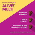 Nature’s Way Alive! Women’s 50 Plus Multivitamin Gummy, Daily Chewable Multivitamins with B-Vitamins, Vitamin D3, Calcium, Supports Heart, Brain & Bone Health,* Mixed Berry Flavored, 130 Count