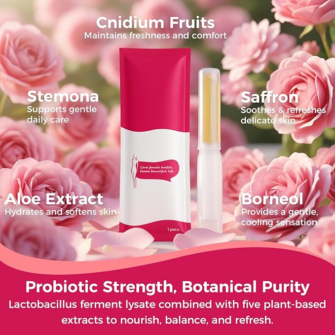 Women's Intimate Care Gel – Enhances Firm Feel & Comfort | Probiotic & Herbal Formula | pH Balanced Daily Hygiene & Odor Control | Gentle Moisturizing Feminine Wash with Applicator (5 PACK)
