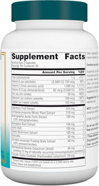 Source Naturals Wellness ImmuneSmart - for Core Daily Immune Support*, with Vitamins A, C, and D, Zinc, Elderberry, Echinacea, Andrographis, Turkey Tail and Garlic - 90 Capsules